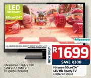 Hisense 24" HD Ready LED TV(LEDN24K300M)