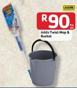 Addis Twist Mop & Bucket - Per Set