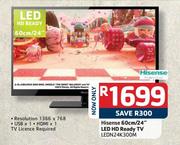 Hisense 60cm/24" LED HD Ready TV (LEDN24K300M)