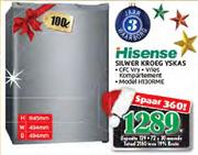 Hisense Silwer Kroeg Yskas-100Ltr(H130RME)