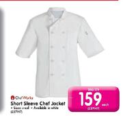 Chef Works Short Sleeve Chef Jacket-Each