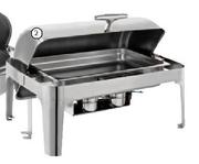Steelking 9L Stainless Steel Roll Top Chafing Dish-Each