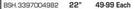 Bosch Wiper Blade 22"(BSH 3397CO4982)-Each