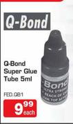 Q Bond Super Glue Tube-5ml Each