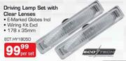 Eco Tech Driving Lamp Set With Clear Lenses(ECT HY18050)-Per Set