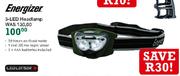 Energizer 3-LED Headlamp
