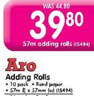 Aro Adding Rolls(57m x57mm)-10 Pack
