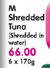 M Shredded Tuna(Shredded In Water)-6x170G