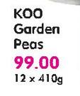 Koo Garden Peas-12x410G