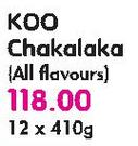 Koo Chakalaka(All Flavours)-12x410G