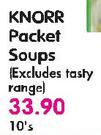 Knorr Packet Soups(Excludes Tasty Range)-10's