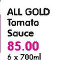 All Gold Tomato Sauce-6 x 700ml