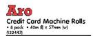 Aro Credit Card Machine Rolls-8 Per Pack