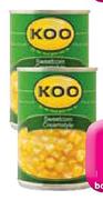 Koo Sweetcorn-410gm Each