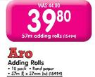Aro Adding Rolls(57mx57mm) Bond Paper-10 Pack Each