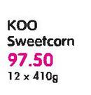 Koo Sweetcorn-12x410g
