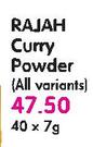 Rajah Curry Powder(All Variants)-40x7g 