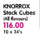 Knorrox Stock Cubes(All Flavours)-10x24's 