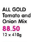 All Gold Tomato And Onion Mix-12x410g 