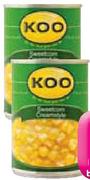 Koo Sweetcorn-12x410g