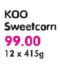 Koo Sweetcorn-12x415gm