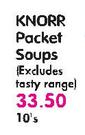 Knorr Packet Soups(Excludes Tasty Range)-10's