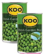 Koo Garden Peas-410gm Each