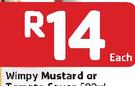 Wimpy Mustard-500ml Each