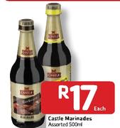 Castle Marinades Assorted-500ml Each