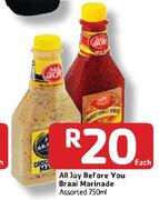 All Joy Before You Braai Marinade Assorted-750ml