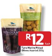 Tuna Marine Pitted Olives Assorted-200g Each
