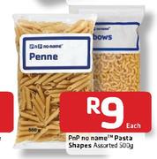 Pnp No Name Pasta Shapes Assorted-500g Each