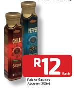 Pakco Sauces Assorted-250ml Each