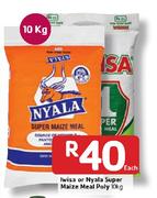 Iwisa Or Nyala Super Maize Meal Poly-10kg Each