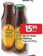 Mrs H.S Balls Chutney-470gm Each
