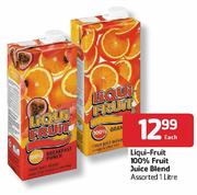 Liqui-Fruit 100% Fruit Juice Blend-1Ltr Each
