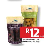 Tuna Marine Pitted Olives Assorted- 200g Each