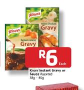 Knorr Instant Gravy Or Sauce Assorted-34g - 40g Each 