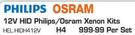 Philips 12V HID Philips/Osram Xenon Kits H4-Per Set