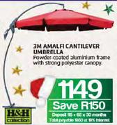 H&H Collection 3M Amalfi Cantilever Umbrella-Each
