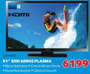 Samsung 51" EHD 600Hz Plasma TV 51F4000