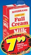 Ritebrand Long Life Milk Assorted-1Ltr