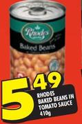 Rhodes Baked Beans In Tomato Sauce-410g