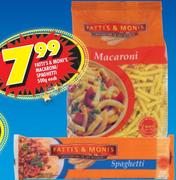 Fatti's & Moni's Macaroni/Spaghetti - 500g