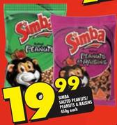 Simba Salted Peanuts/Peanuts & Raisins-450g Each