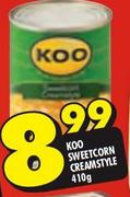 Koo Sweetcorn Creamstyle-410g