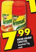 Knorr Aromat CAnisters Assorted-75g Each