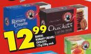 Bakers Romany Creams/Chockits-125g/200g Each