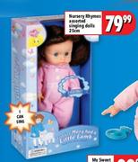Nursery Rhymes Assoted Singing Dolls 25cm