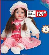 Life-Like Sitting Toddler Doll 60cm